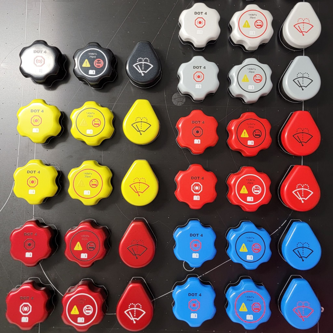 C8 2020-2026 Corvette Custom Engine Caps - 4 pc Fits: Stingray, Z06 & E-Ray