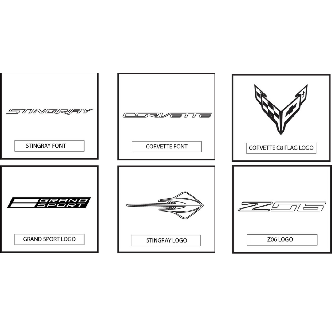 C8 2020-2026 Corvette Washer Fluid Cap Cover with Logo Option