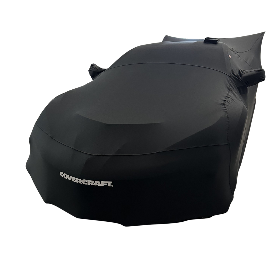 C8 2020-2026 Corvette ZR1 & Z06 Covercraft Form-Fit Indoor Car Cover - High Wing - Black