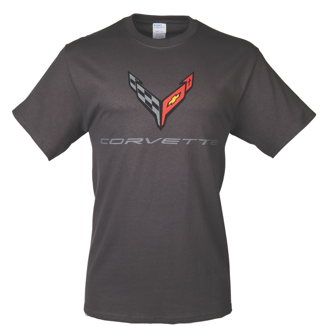 C8 Corvette Charcoal Grey Tee & Hat Bundle