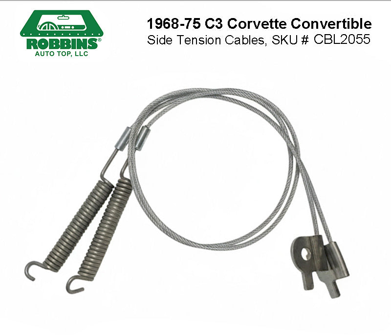 C3 1969-1975 Corvette Side Tension Cables