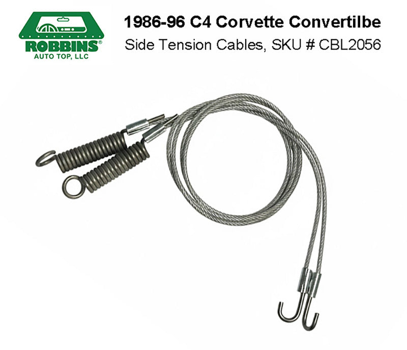 C4 1986-1993 Corvette Side Tension Cables