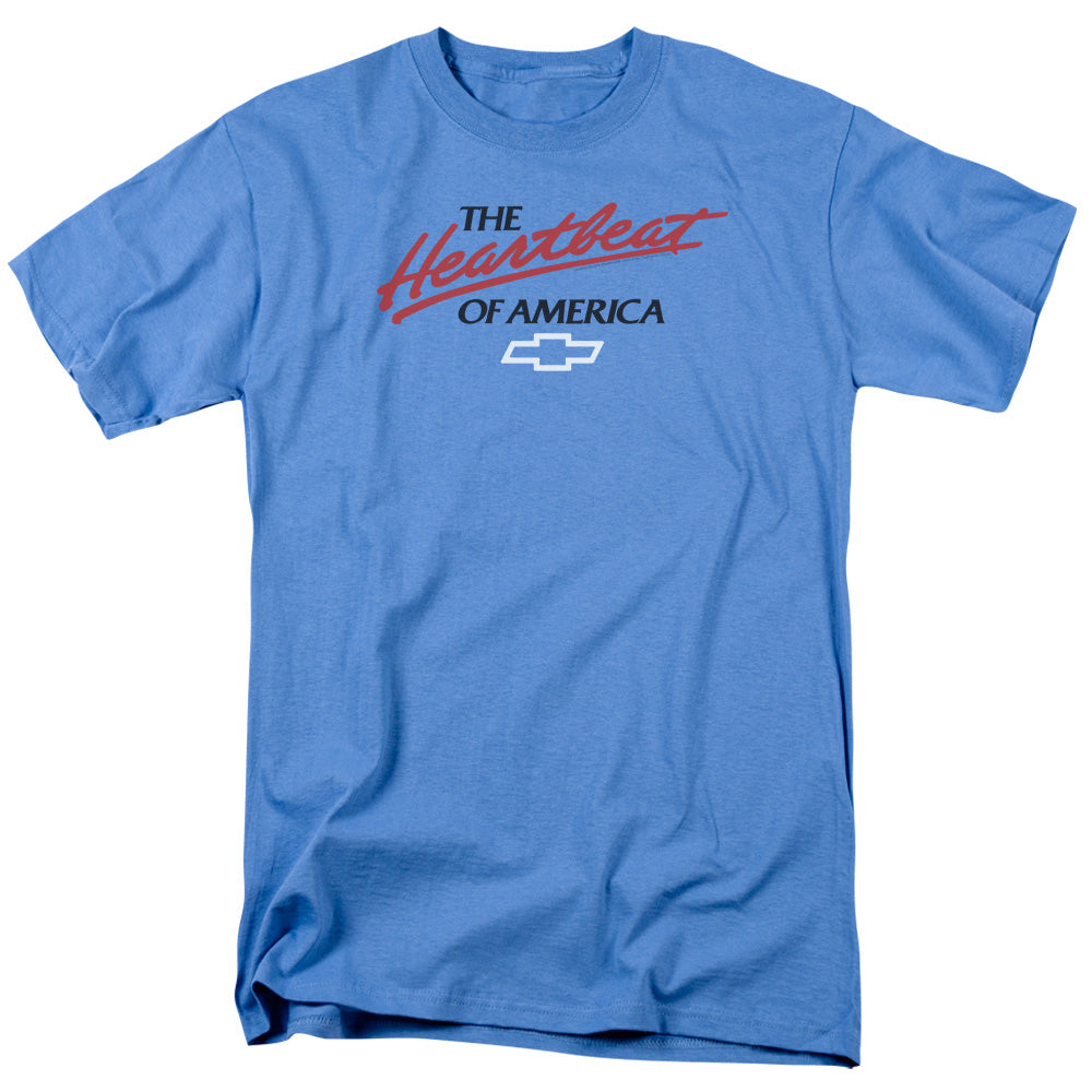 Chevrolet Heartbeat of America-Adult Regular Fit Short Sleeve-Carolina Blue
