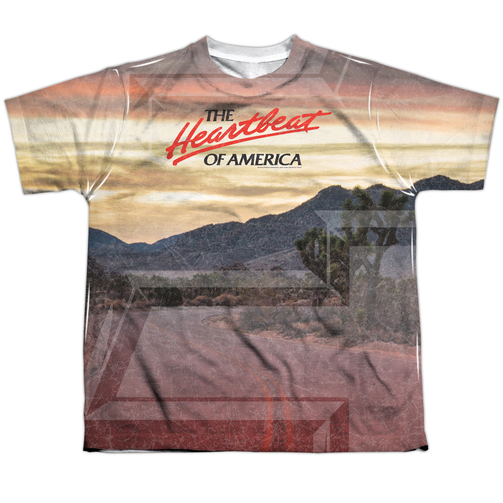 Chevrolet Heartbeat Road-Youth Short Sleeve 100% Poly-White