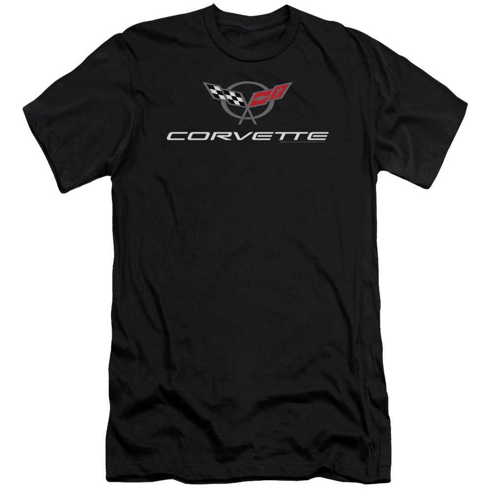 Chevrolet C5 Corvette Modern Emblem-Premium Canvas Adult Slim Fit 30/1-Black
