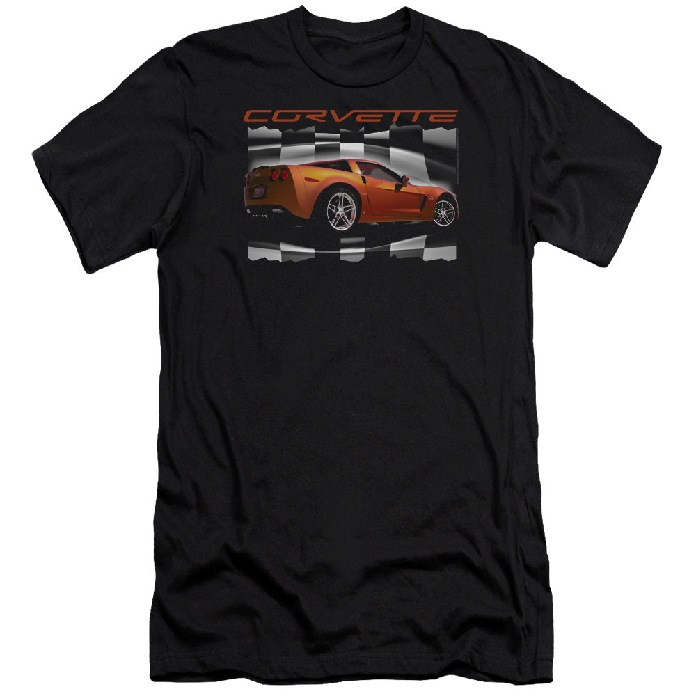 Chevrolet C6 Corvette Z06 Orange-Premium Canvas Adult Slim Fit 30/1-Black