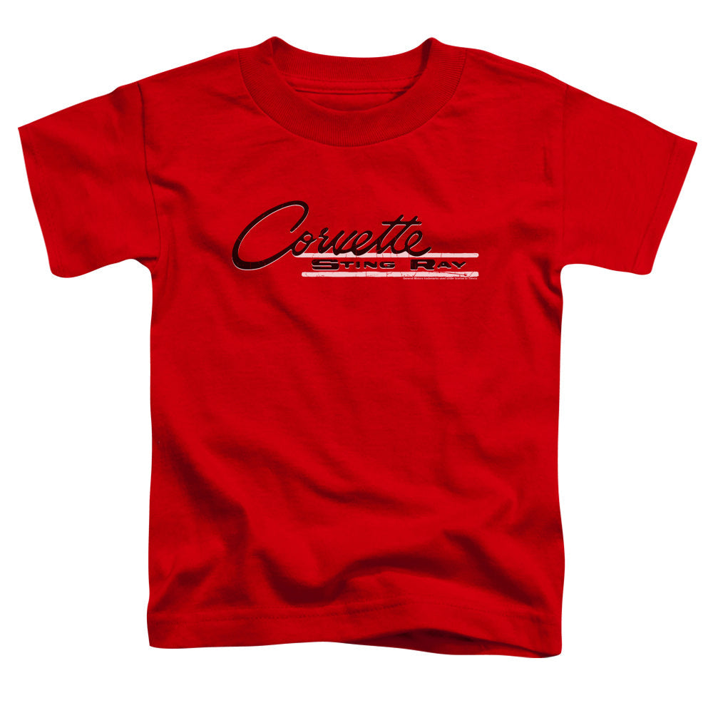 Chevrolet C2 Corvette Retro Stingray Toddler Tee | Red Short Sleeve