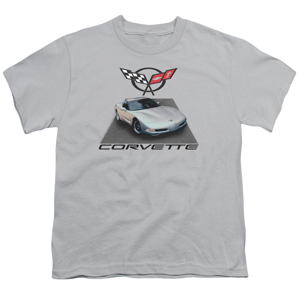 Chevrolet C5 Corvette 01 - Youth Short Sleeve-Silver