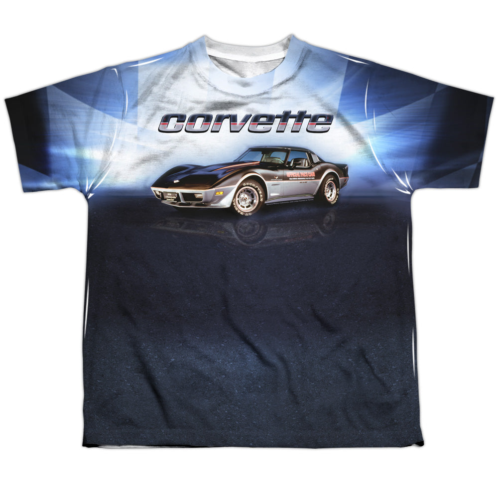 Chevrolet C3 Corvette Check Flag-Youth Short Sleeve