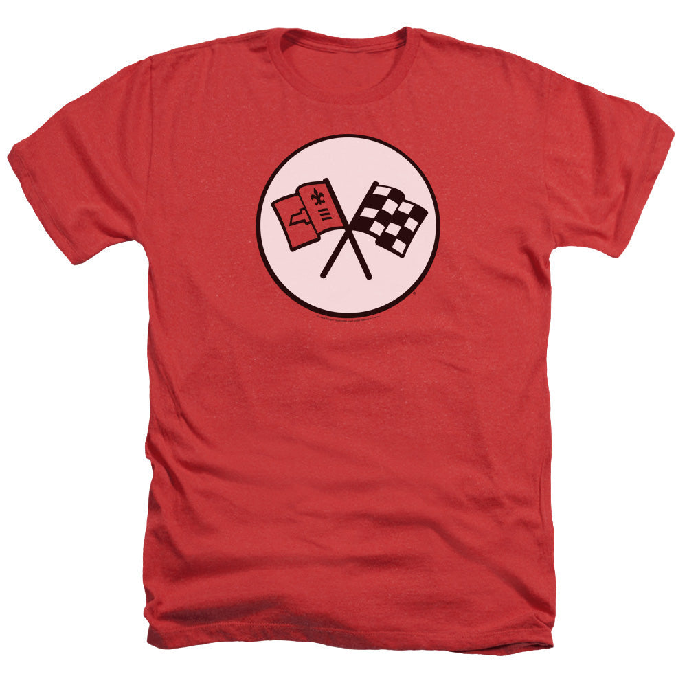 C2 Corvette Logo-Adult Regular Fit Short Sleeve-Red