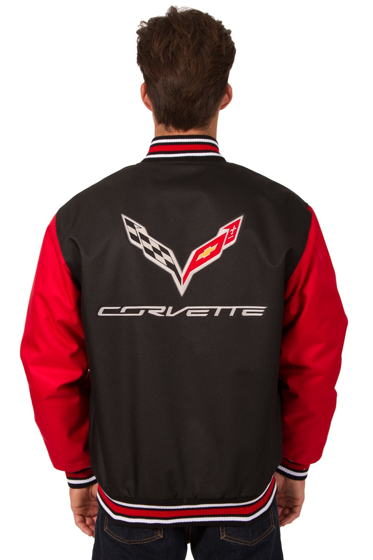 Corvette Red & Black Poly-Twill Jacket