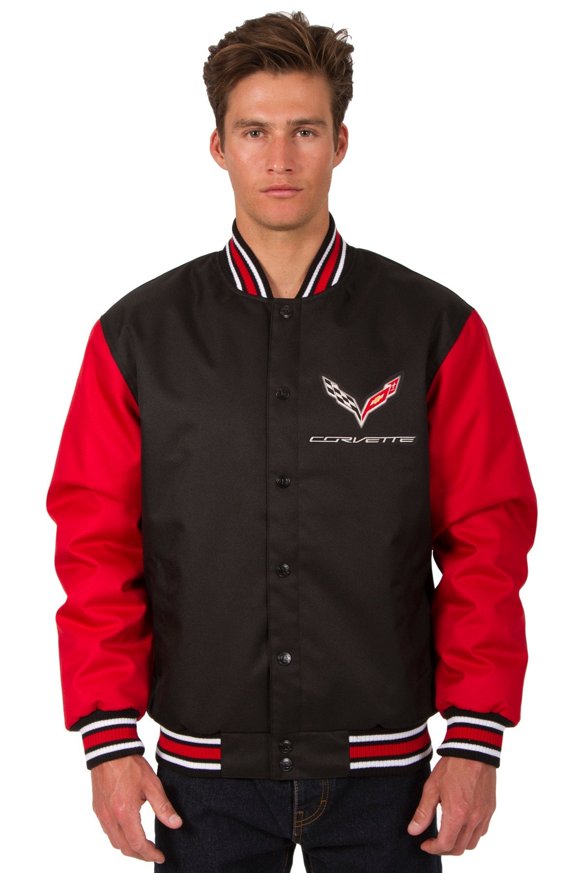 Corvette Red & Black Poly-Twill Jacket