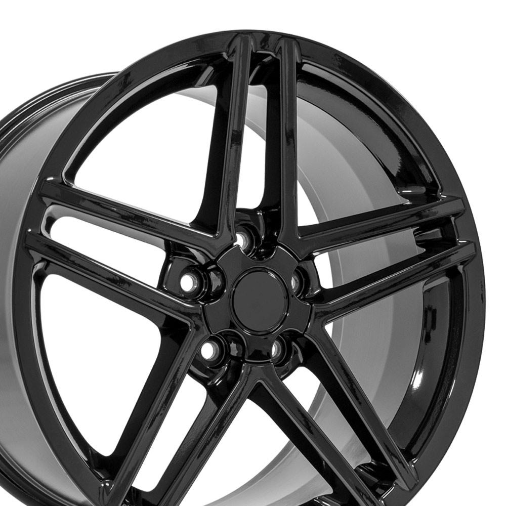 2005-2013 C6 Corvette Z06 Replica Wheel 19x10 Black (Rear Only) - CV07