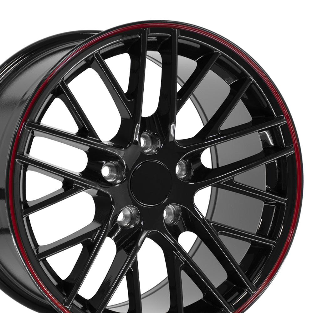 C4/C5 1988-2004 Corvette C6 ZR1 Replica Wheel 17x9.5 Redline - CV08