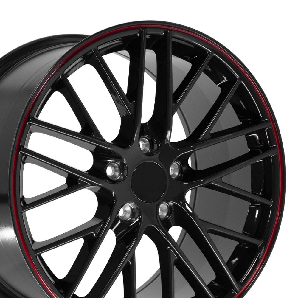 2005-2013 C6 Corvette ZR1 Replica Wheel 19x10 Redline (Rear Only)- CV08