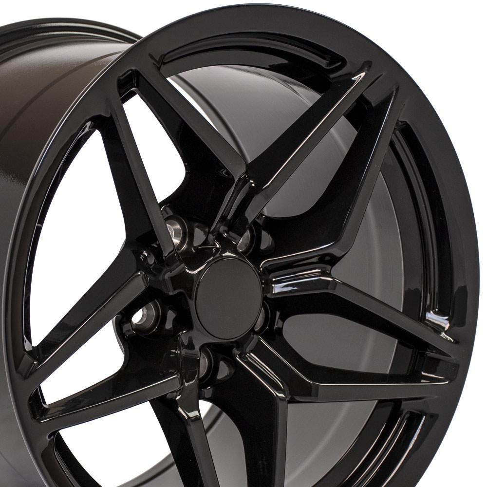 C4 1988-1996 Corvette C7 ZR1 Replica Wheel 17x11 Black (Rear Only) - CV31