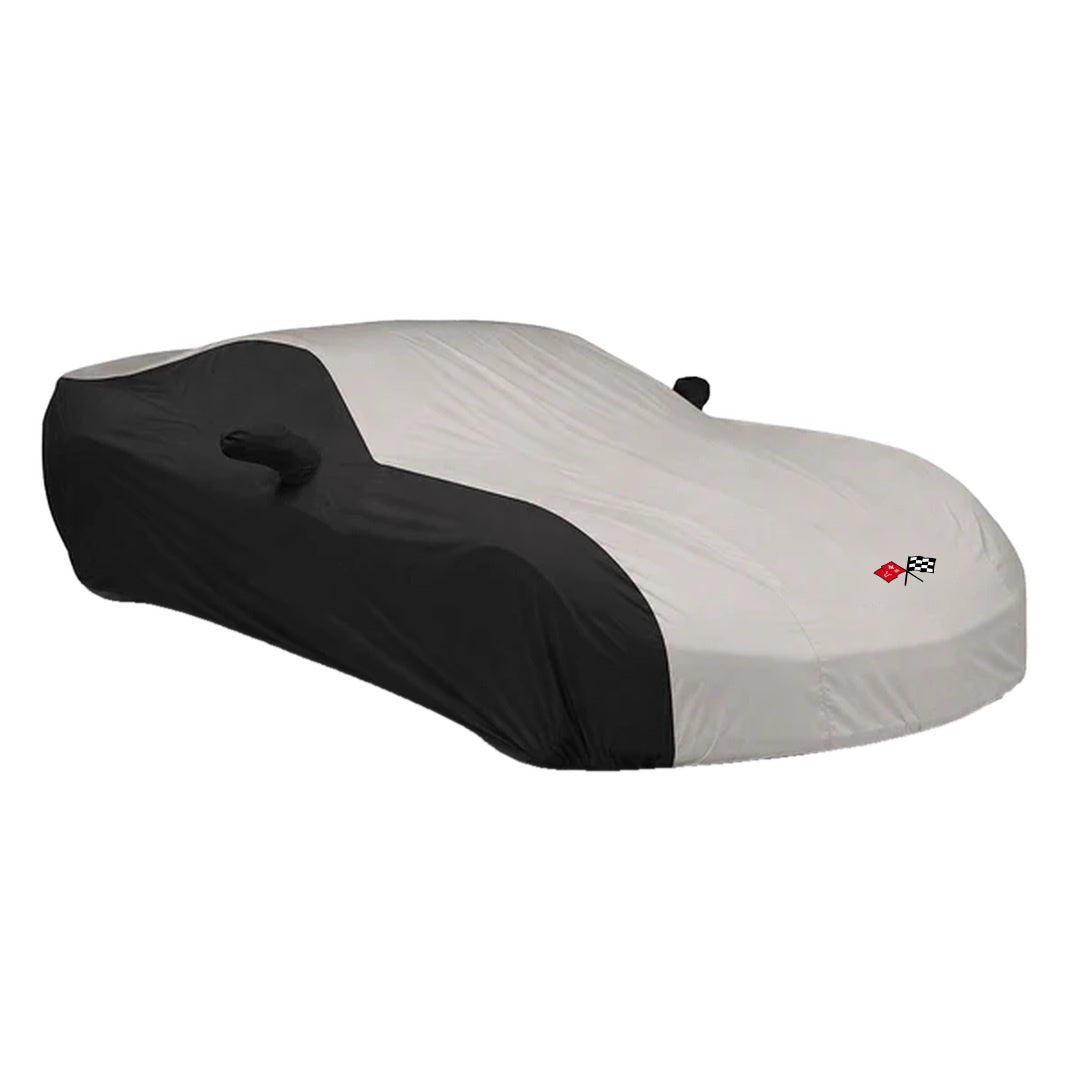 1963-1967 C2 Corvette Stormproof 2-Tone Outdoor Car Cover W/ C2 Logo - Coverking