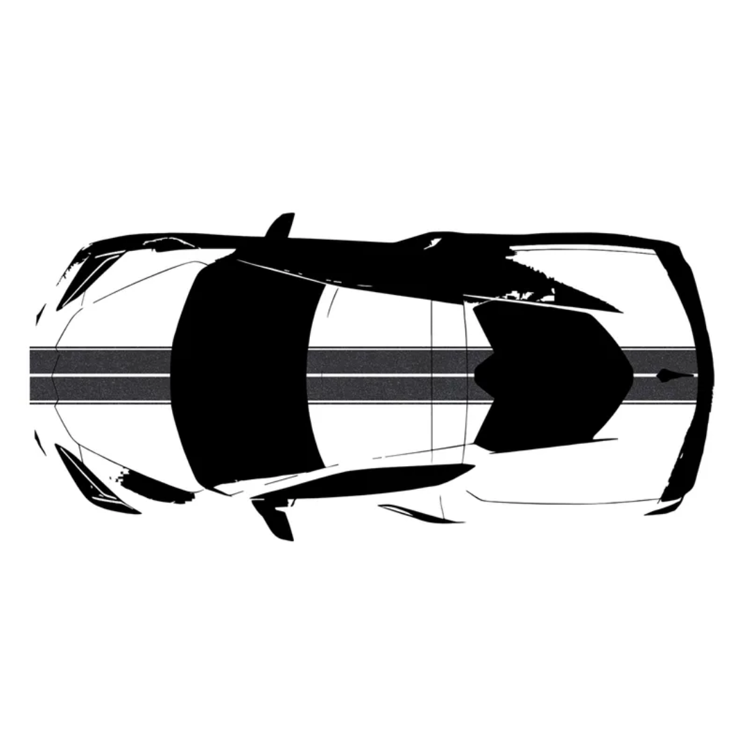 C8 2020-2026 Corvette Front to Back Dual Stripes- CA