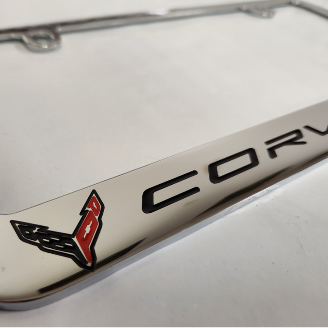 C6 Corvette Z06 Ultra Series Metal Engraved License Plate Frame