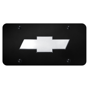 chevrolet-bowtie-3d-logo-license-plate-chrome-on-black