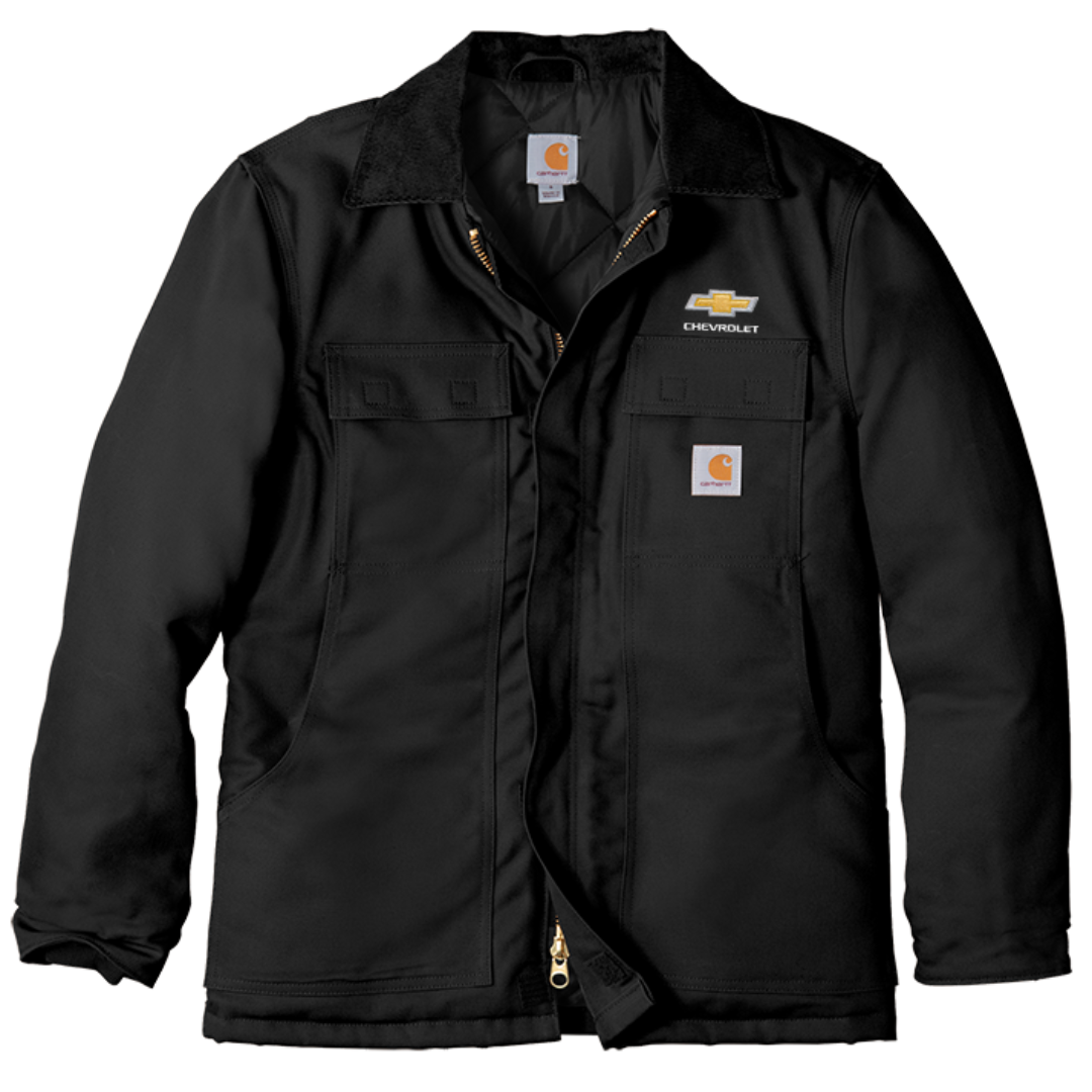 chevrolet-bowtie-carhartt-duck-traditional-coat-black