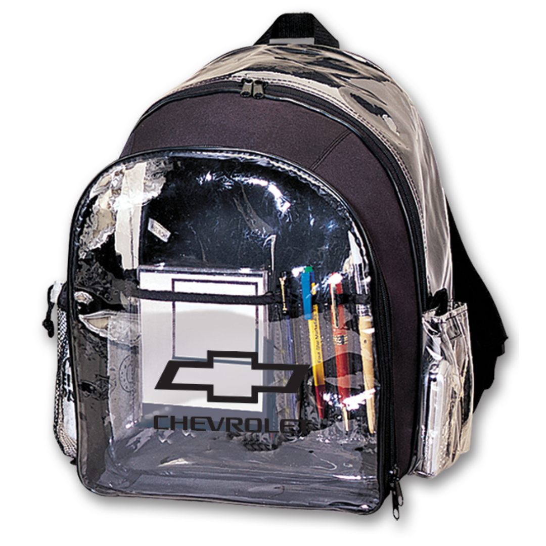 chevrolet-bowtie-clear-backpack