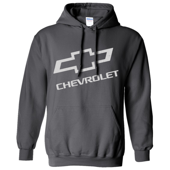 Chevrolet Bowtie Distressed Hoodie / Hooded Sweatshirt