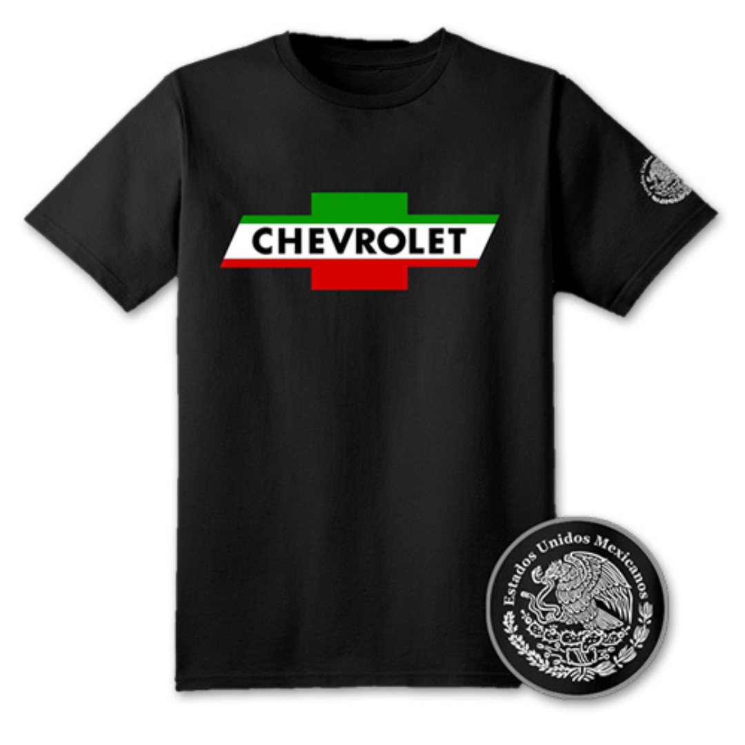 Chevrolet Bowtie Mexican Flag T-Shirt & Hat Bundle