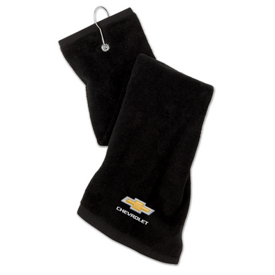 chevrolet-gold-bowtie-golf-towel