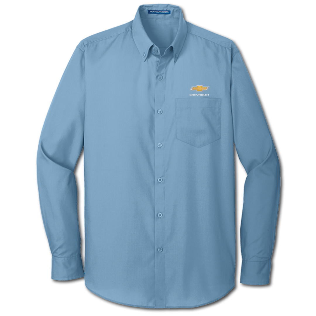 Chevy Bowtie Poplin Long Sleeve Dress Shirt | Corvette Store Online Chevy Bowtie Poplin Long Sleeve Dress Shirt | Corvette Store Online