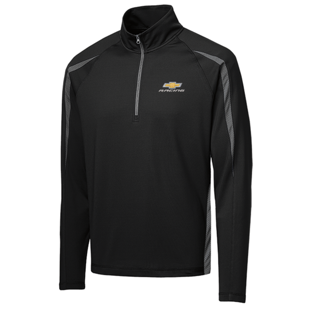 Chevy Racing Bowtie 1/2 Zip Colorblock Pullover