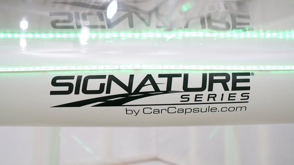 CarCapsule Signature Series Showcase Automatic Corvette Car Cover - White