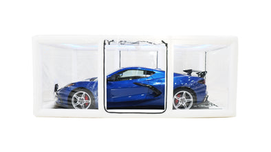 CarCapsule Signature Series Showcase Automatic Corvette Car Cover (White)