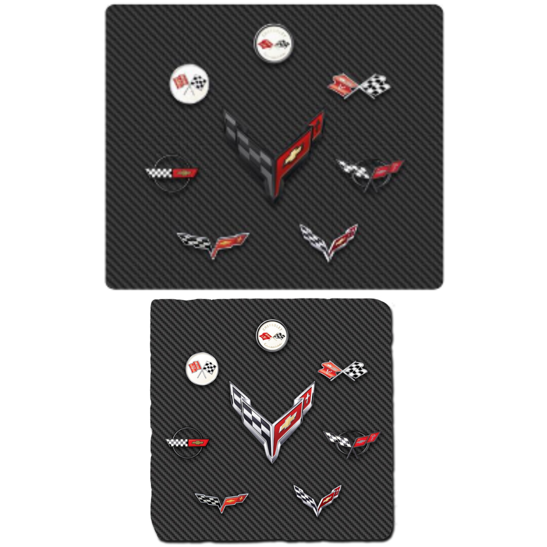 Corvette Generations Coaster and Mouse Pad Bundle