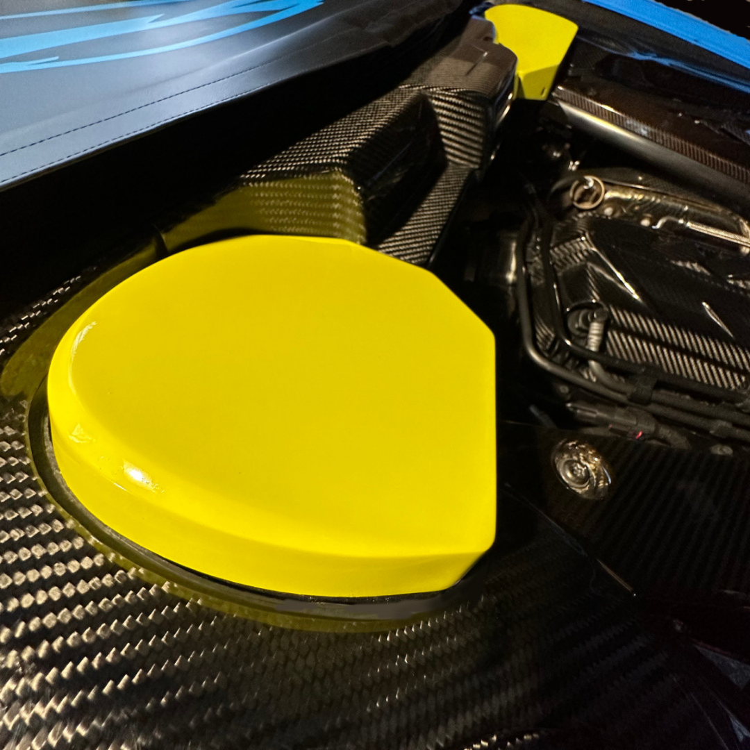 Corvette C8 Carbon Fiber Factory Color Rear Strut Covers