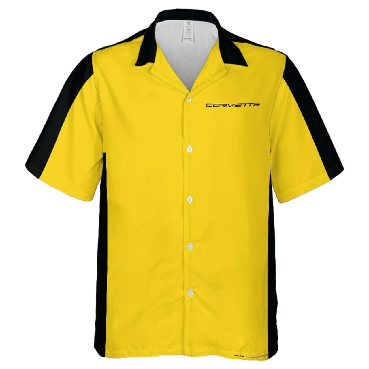 Corvette Hawaiian Shirt Velocity Yellow and Black