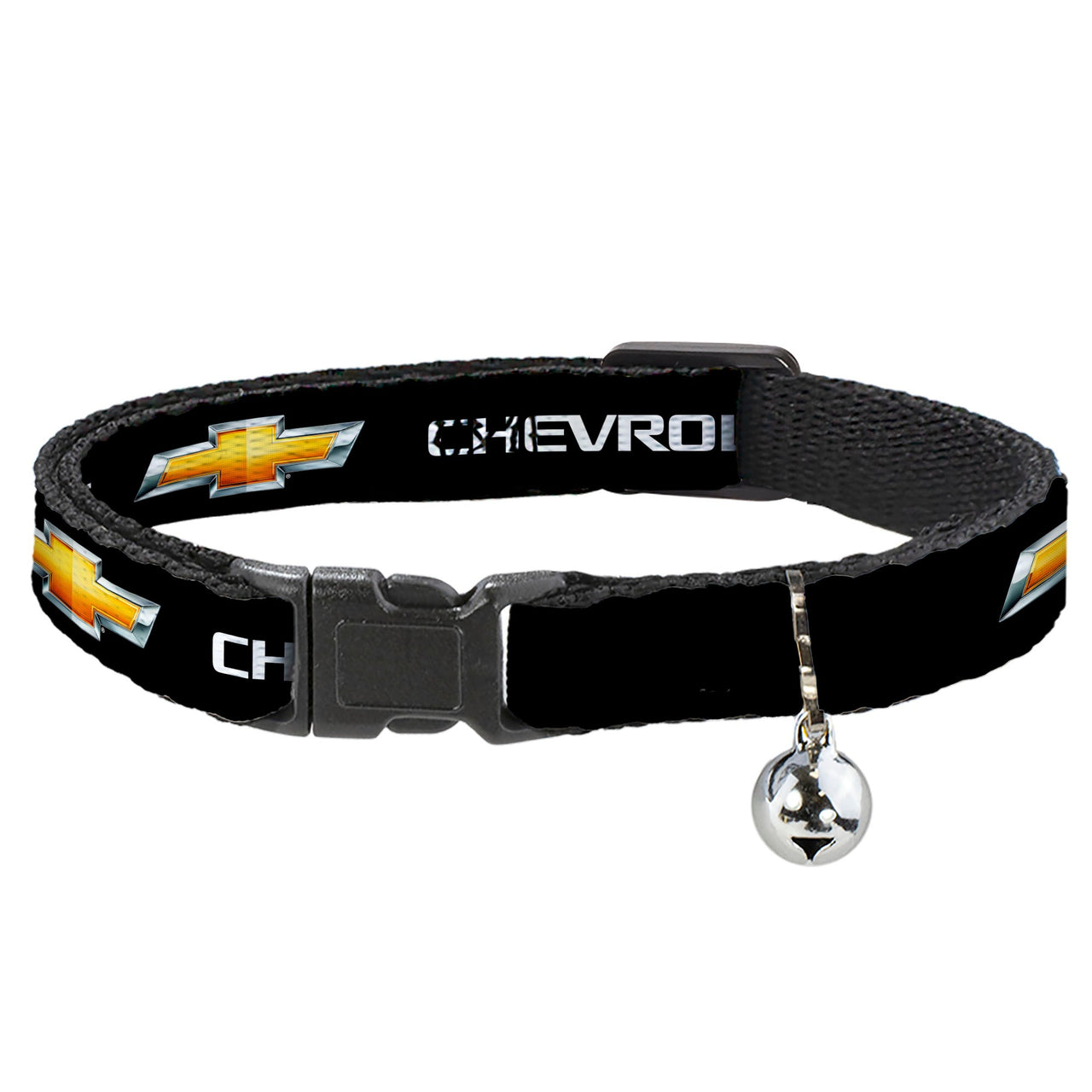 Chevrolet Bowtie Black & Gold Cat Collar Breakaway