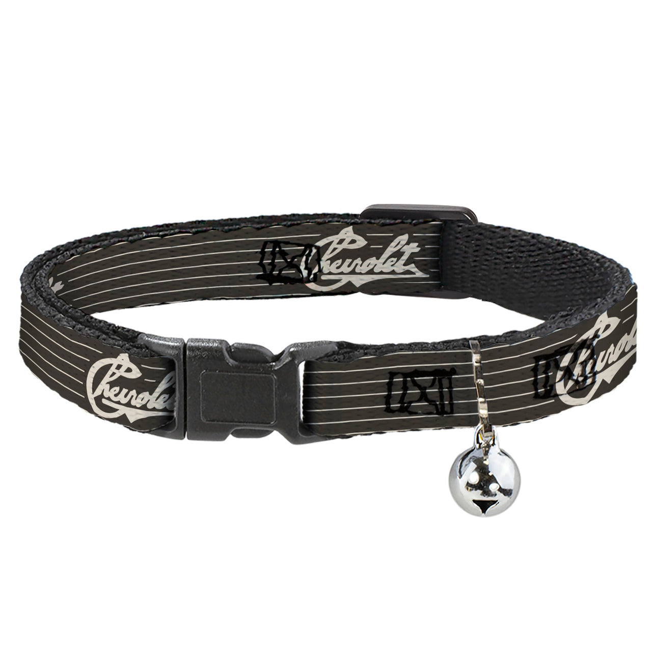 Chevrolet Heritage Script Stripe Charcoal & Tan Cat Collar Breakaway