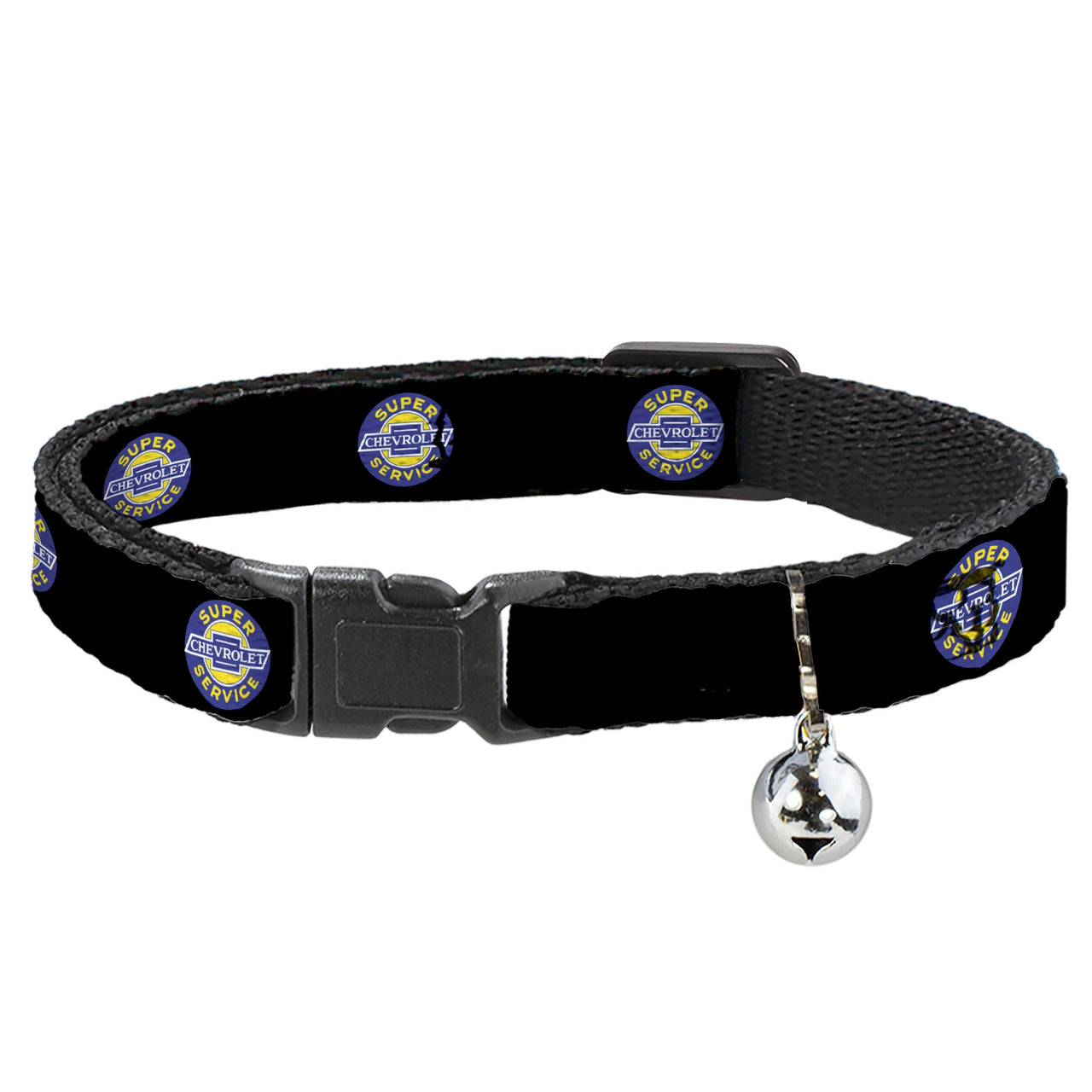 Chevrolet Super Service Logo Black Cat Collar Breakaway