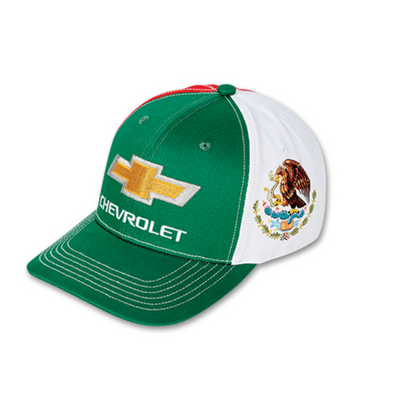 gold-bowtie-chevrolet-mexican-flag-full-back-cap