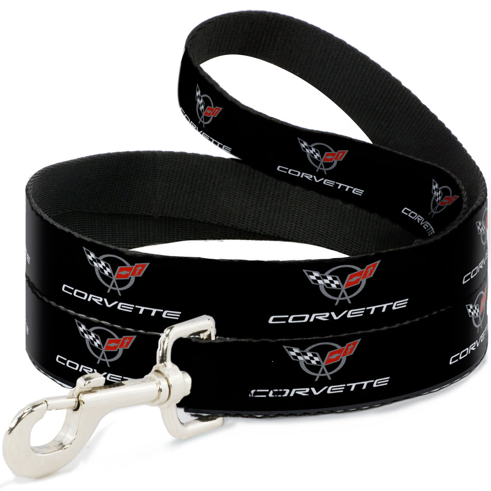 Corvette C5 Crossed Flags - Dog Leash