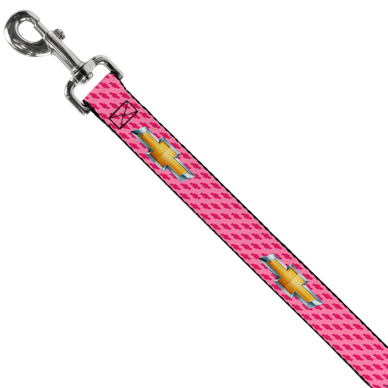 Chevy Gold Bowtie Pink Dog Leash