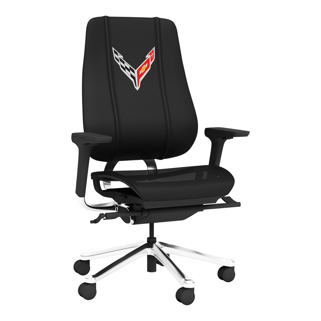 Phantomx Mesh Gaming Chair with C8 Corvette Symbol Logo