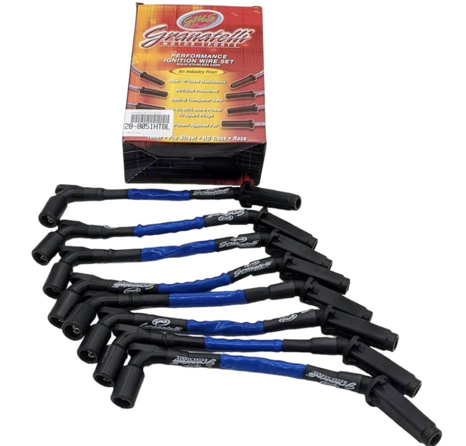 Granatelli Motor Sports C8 Corvette Ignition Wires 28-8051HTBL