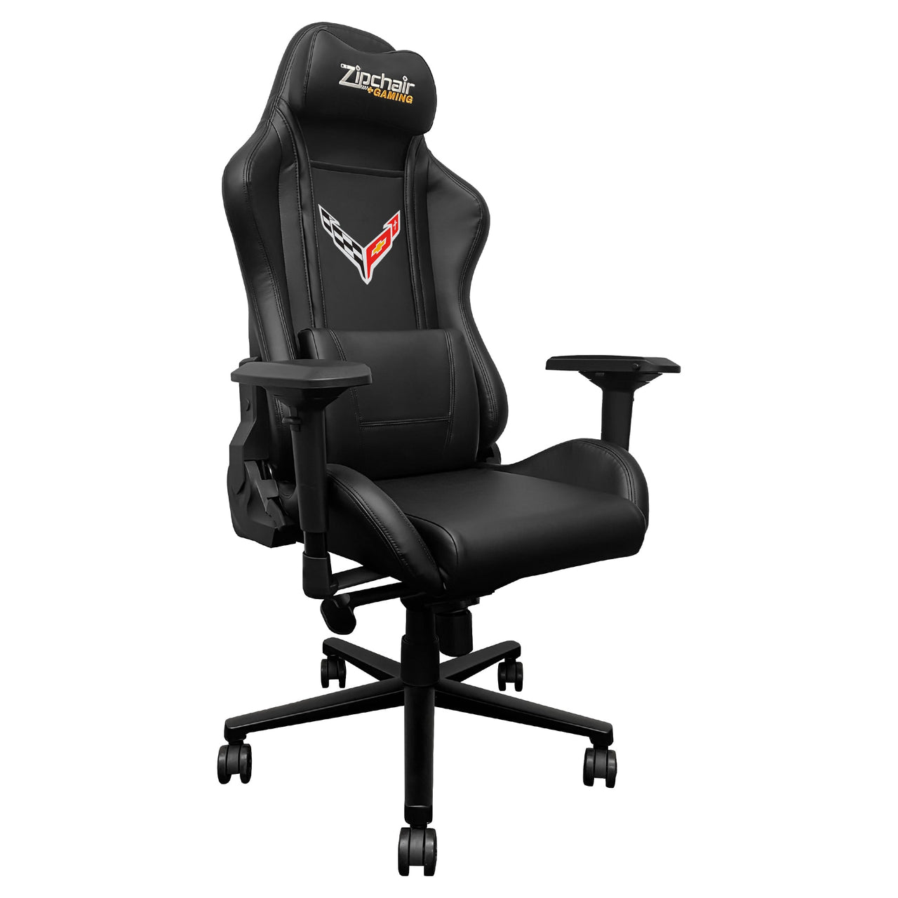 Xpression Pro Gaming Chair with C8 Corvette Symbol Logo
