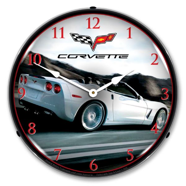 C6 Corvette Convertible Clock-694685357735'