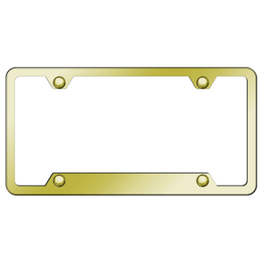 gold-4-hole-license-plate-frame-polished-stainless-steel