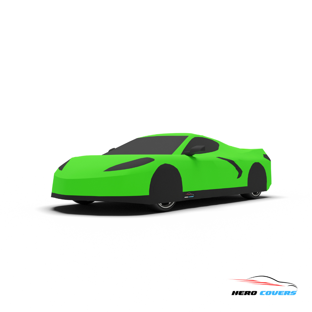 Corvette C8 2020-2026 Indoor & Outdoor Silhouette Car Cover Green - Clearance