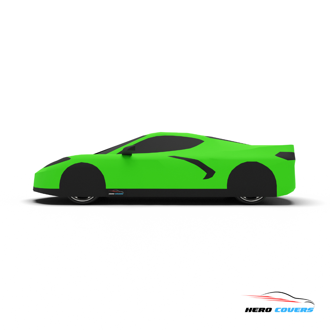 Corvette C8 2020-2026 Indoor & Outdoor Silhouette Car Cover Green - Clearance