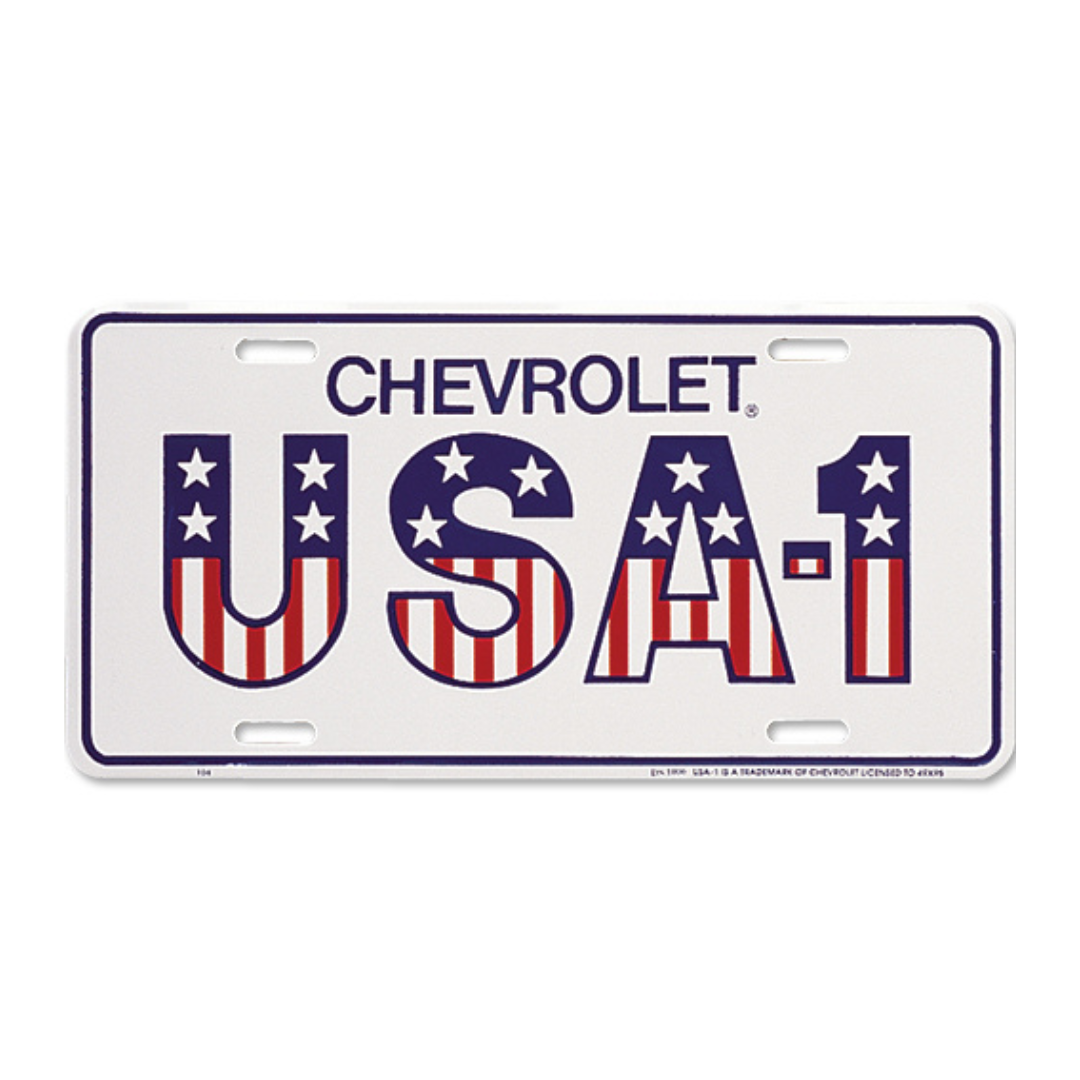Chevrolet USA-1 License Plate - Stars and Stripes